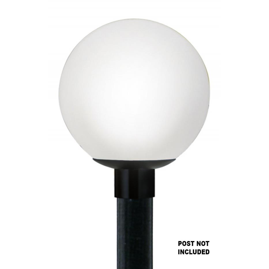Wave Lighting 8002-WP Globe & Acorn Post Top in White